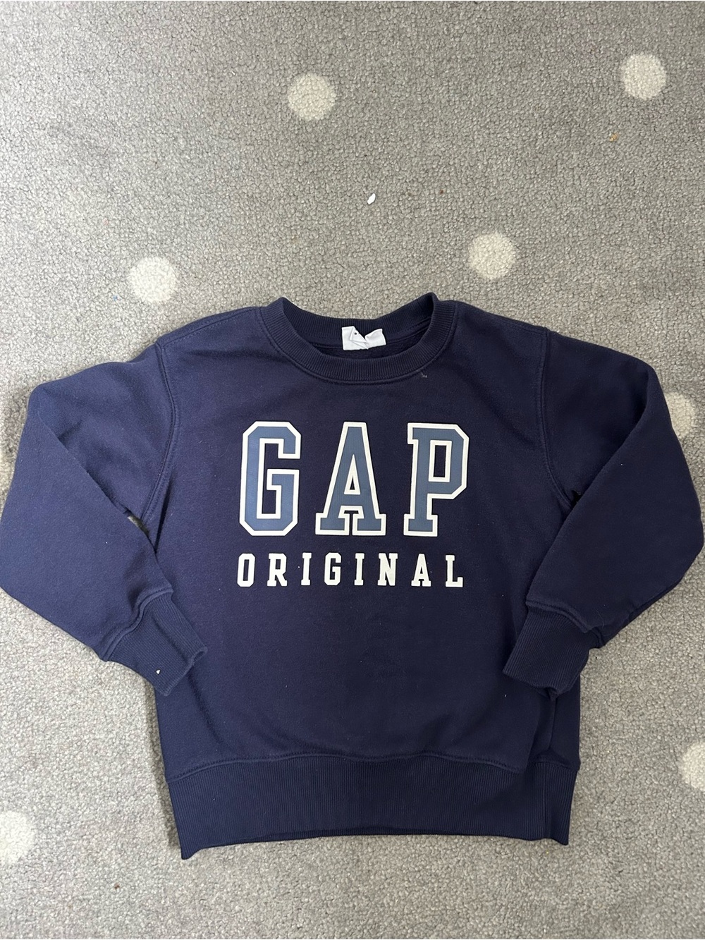 GAP Navy Sweatshirt with White Logo